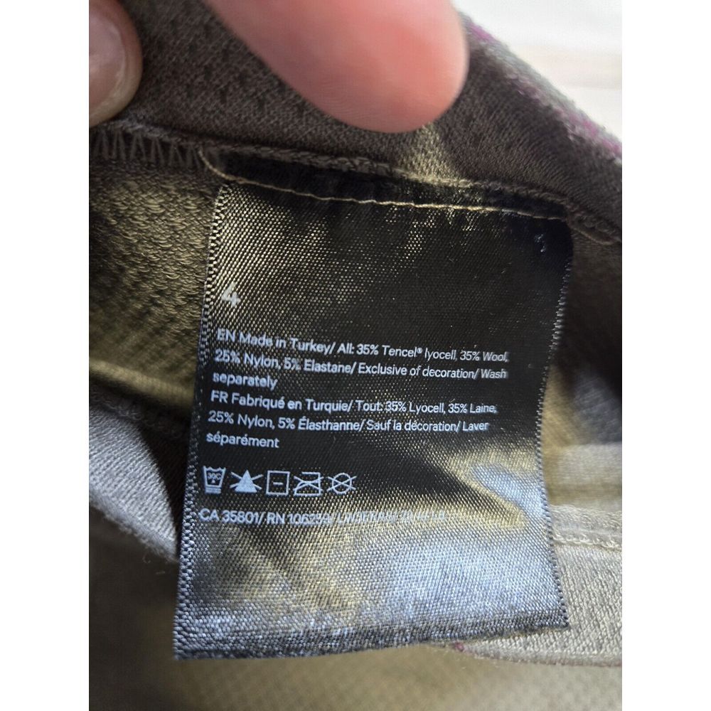 Women Lululemon Lab Seamless Wool-Blend Long-Sleeve Shirt‎ Rover Size 4 - Picture 8 of 12